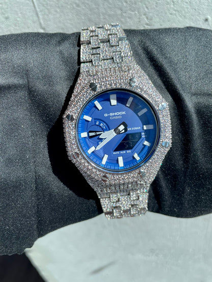 Full Blue Face VVS1 Casio Oak