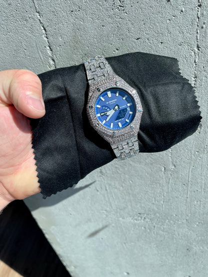 Full Blue Face VVS1 Casio Oak
