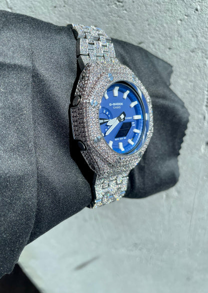 Full Blue Face VVS1 Casio Oak