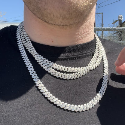 8MM VVS Moissanite Prong Cubans
