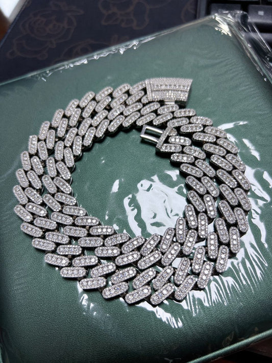 16MM Moissanite Cuban Chain 24 - TheShopIceStore.com