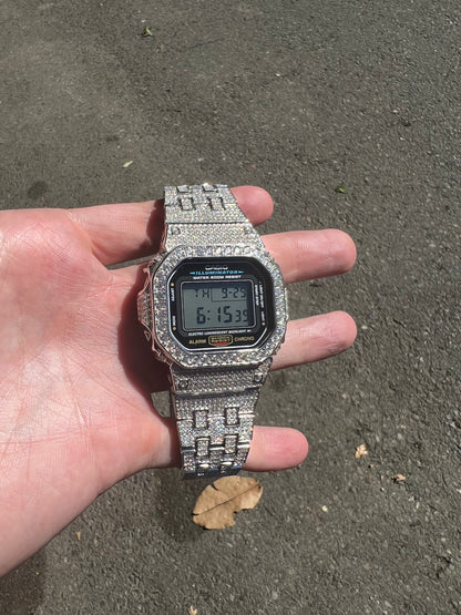 Dw5600 Moissanite Watch - TheShopIceStore.com Fully Iced White