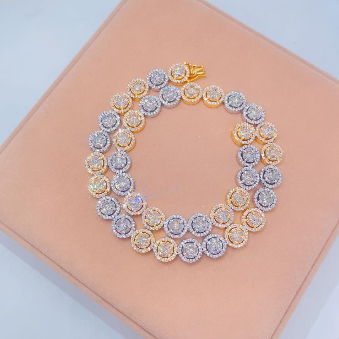 13MM Moissanite Custom Tennis Chain - TheShopIceStore.com YELLOW / 20 Inch