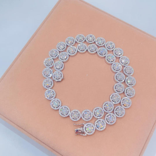13MM Moissanite Custom Tennis Chain - TheShopIceStore.com WHITE / 20 Inch