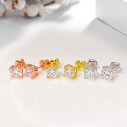 925 Moissanite Earrings 5MM-8MM - TheShopIceStore.com