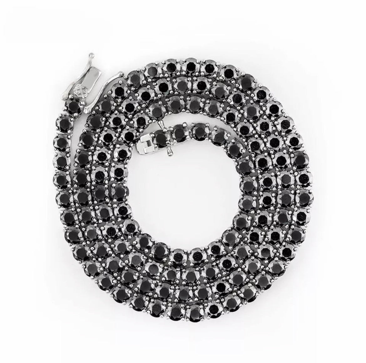 Black Moissanite Tennis Chain - TheShopIceStore.com