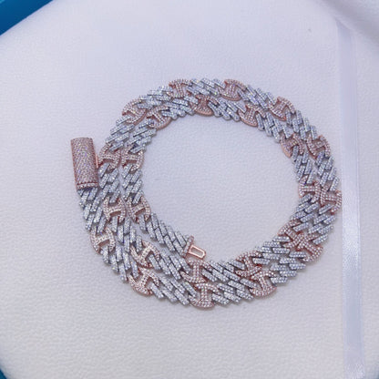 7MM Moissanite Custom Link Cuban - TheShopIceStore.com Rose