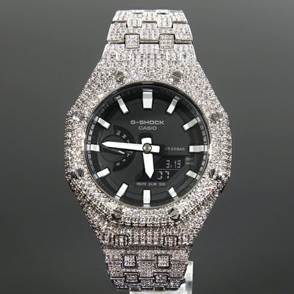 VVS1 MOISSANITE CASIO OAK - TheShopIceStore.com White Fully Iced
