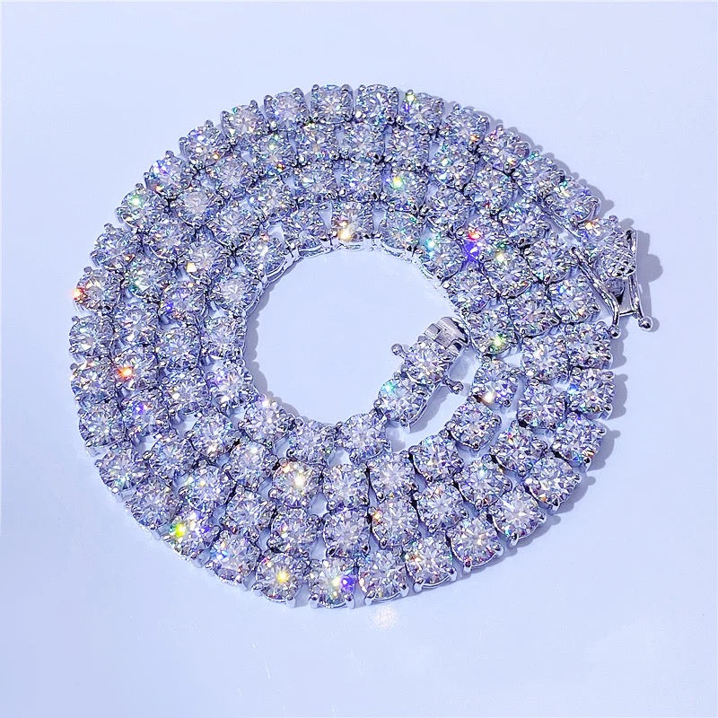 Solid 10K 5MM Diamond Tennis Chains